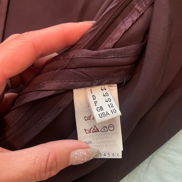 Narcisso Rodriguez • Boat Neck • Sleeveless • Bodycon • Dark Purple Dress - Picture 9 of 12